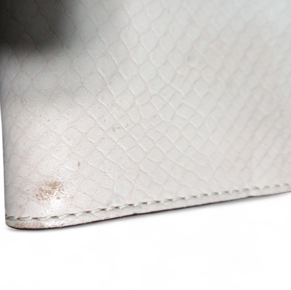 Michael Kors MK Logo Zip Wallet Beige Neutral Long Clutch Organizer - Picture 8 of 8